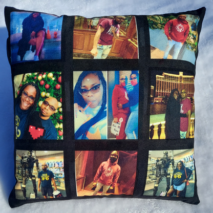 Personalized 9 Panel Photo Pillow