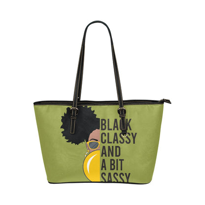 A Bit Sassy Leather Tote Bag