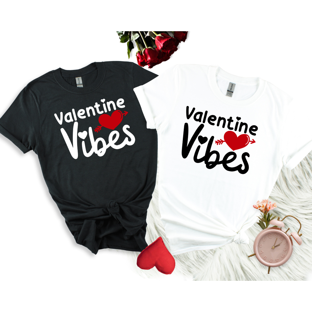 Valentine Vibes Couple Shirts