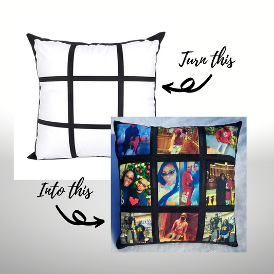 Personalized 9 Panel Photo Pillow