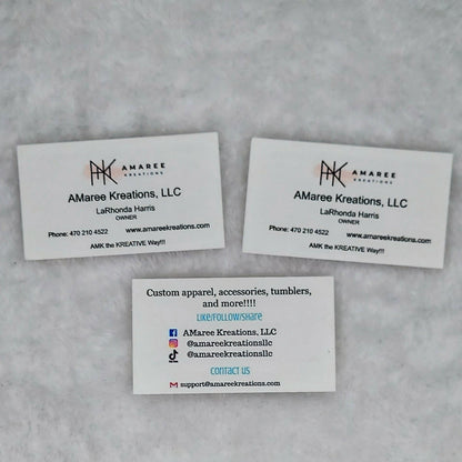 Matte White Business Cards