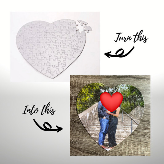 Personalized Heart Shape Puzzle