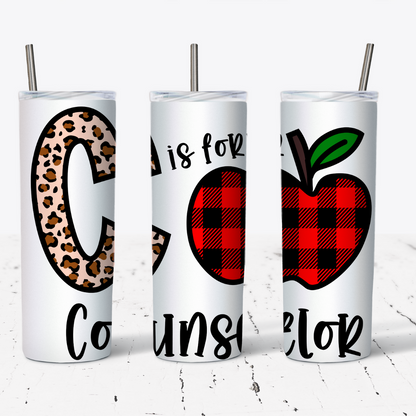 C is for Counselor Tumbler