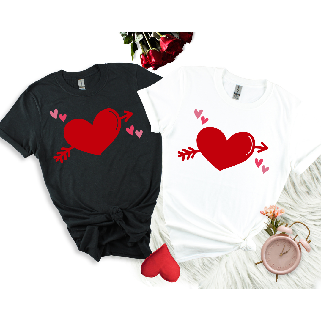 Red Heart Couple Shirts