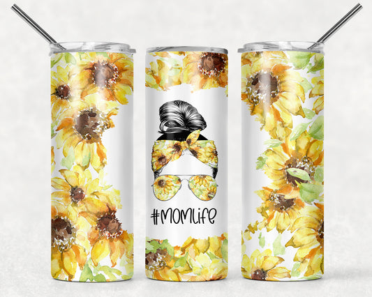 Sunflowers Mom Life Tumbler