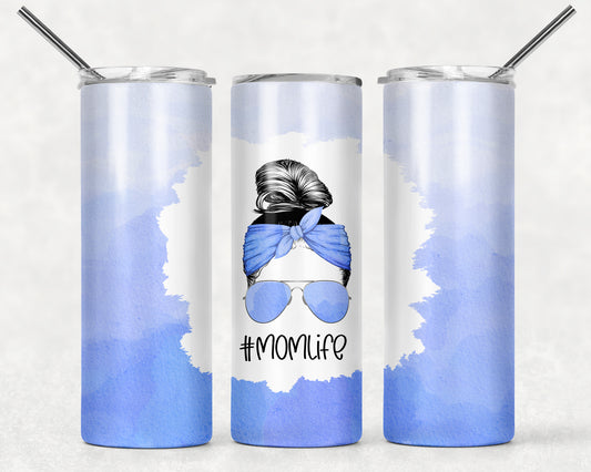 Blue Mom Life Tumbler