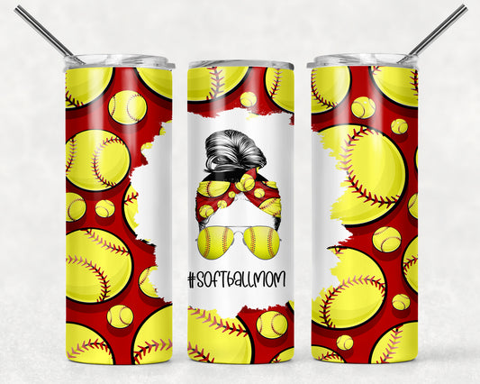 Softball Mom Life Tumbler