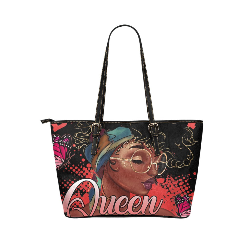 Queen Leather Tote Bag