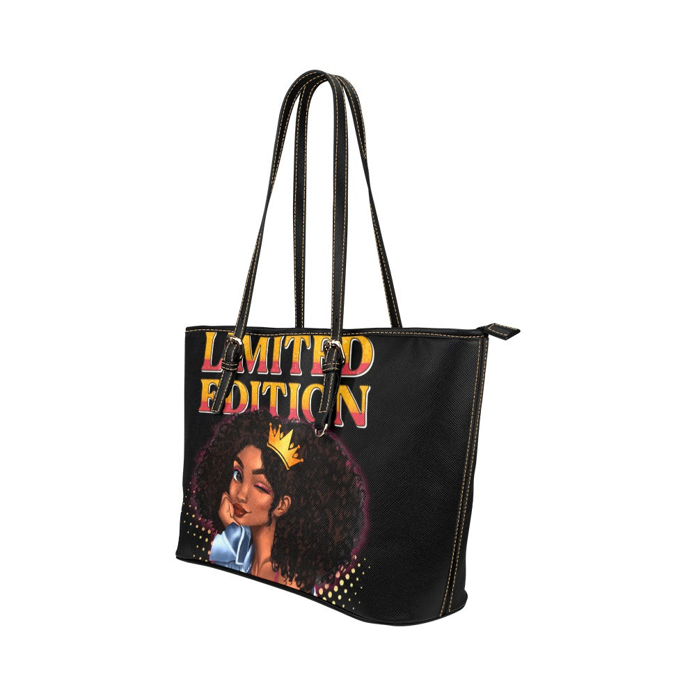 Limited Edition Melanin Queen Leather Tote Bag