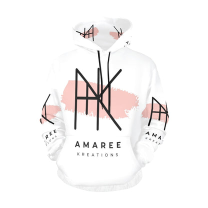 AMK White Logo Hoodie