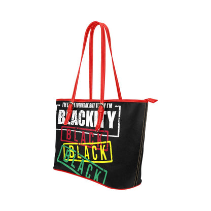 I'm Black Everyday Leather Tote Bag